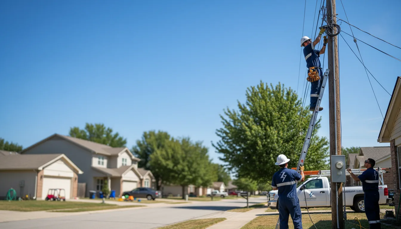 Residential electrician providing installation services in Sterling, CT